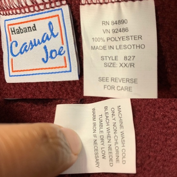 Men’s HABAND Casual Joe Polyester Joggers track Pants Sz XX/R - Picture 7 of 8